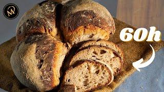 60 Stunden Brot 2.0 / Sauerteig Brotlaib mit 60 Stunden Teigreifung