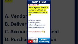 SAP S/4 HANA FI Exam Question no. 94 || SAP FICO Certification Question #sap #sapfico