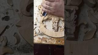 Wood carving process / #woodworking #woodcarving #wood #work #handmade #diy #резьба #art