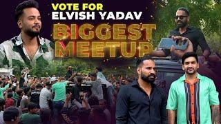 Elvish Yadav Meet-up ने तोड़े सारे रिकॉर्ड  | Sanju Sehrawat Vlog | Systum hang