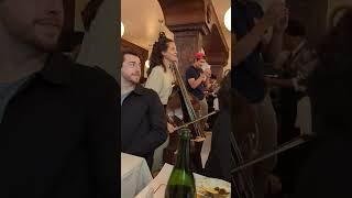 This is what happens when you flashmob a French restaurent..