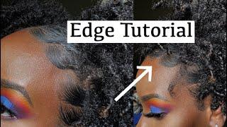 How To Lay Your Edges | Style Factor Edge Booster Pomade | Natural Hair | Edge Tutorial