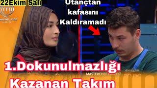 Masterchefde Haftanın İlk Dokunulmazlığını Kazanan Takım Belli Oldu Emre Utançtan Kafasını…