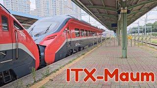 New Korea train ITX-Maum arrive pyeongtaek Station