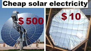 The cheapest solar heater of Parabolic Dish type