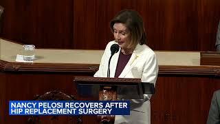 Nancy Pelosi undergoes hip replacement surgery after fall in Luxembourg