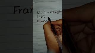 Beautiful Handwriting USA vs UK vs FRANCE What Is The Wrong - quek write 001 Handwriting #shorts