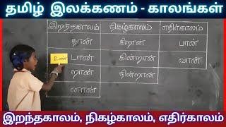 தமிழ் இலக்கணம் காலங்கள் | Tenses in Tamil | இறந்தகாலம் நிகழ்காலம் எதிர்காலம் |