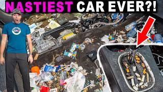 Cleaning A H**KER'S Disgusting Car!!