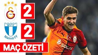 Galatasaray - Malmö 2-2 Maç Özeti ve Golleri GS - Malmö