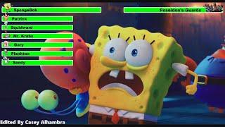 The SpongeBob Movie: Sponge on the Run (2021) Final Battle with healthbars