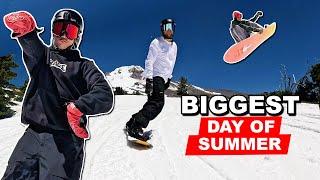 Our Biggest Day of Summer Snowboarding Yet