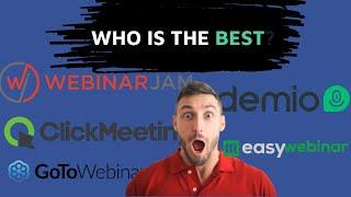 Best Webinar Software Platforms  - Webinarjam, Demio, GoToWebinar, Clickmeeting Compared