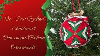 No - Sew Quilted Christmas Ornament