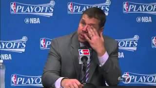 Dave Joerger breaks into tears talking about how proud he is of the Grizzlies