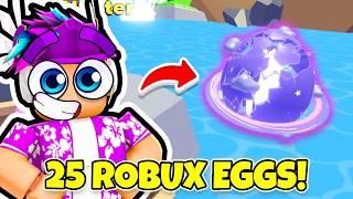 ROBLOX TAPPING LEGENDS FINAL I HATCHED 25 ROBUX COSMIC EGGS MAX LUCK!