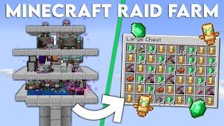 Minecraft BEST Raid Farm - 3600 Emerald Per Hour - Raid Farm Tutorial