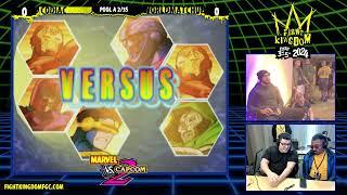 MvC2 @ Fight Kingdom 2024 Day 2 POOLS: Pool A - Codiac (Mag/IM/Cable/Cyke) vs WorldMatchue (Illan)