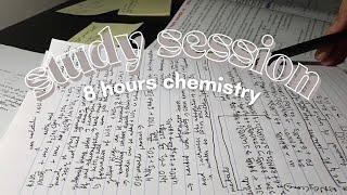 chemistry finals study session - what an eight hours study session looks like in ten min | needie