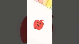 Easy Clay Art Apple for kids Sisu TV Shorts #SisuTV #shorts #PlayDoh #trending #ytshort #KidsCraft