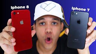 IPHONE 8 x IPHONE 7 - QUAL VALE MAIS A PENA EM 2025? | COMPARATIVO DETALHADO