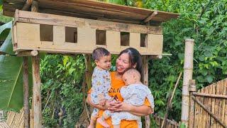 Harvesting gac fruit to sell at the market, making a house for baby pigeons - Ly Thi Ngoan