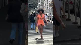 A goddess walking in New York City  #blackmodel #model #influencer #blackinfluencers #runwaymodel