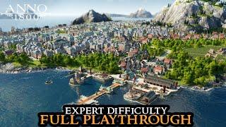 Anno 1800 EXPERT - Playthrough on HARD Settings Campaign Longplay - Road To Anno 117