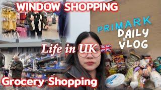 LIFE IN UK  | WINDOW SHOPPING AT PRIMARK | GROCERY  SHOPPING  HAUL | Filipina British couple