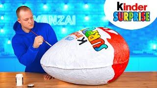 Riesen Kinder Surprise | So bauen Sie das größte DIY-Kinder Surprise der Welt von VANZAI