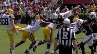 South Carolina incredible blocked punt vs LSU 2024