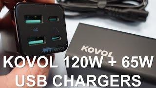 KOVOL 120W and 65W USB C Power Adapter Review and Test