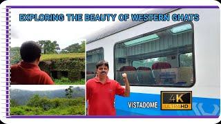 VISTADOME COACH TRAIN JOURNEY BANGALORE | BEAUTY OF WESTERN GHATS |VISTADOME 4K| BANGALORE MANGALORE