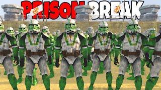 Can Clone Army Escape HIGH SECURITY PRISON Camp?! - Men of War: Star Wars Mod