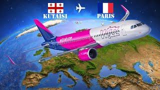 Kutaisi  Paris / ქუთაისი  პარიზი (Wizz Air Airbus A321)