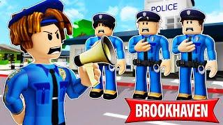 I BECAME POLICE CHIEF (Funny Moments) BrookhavenRP | Gwen Roblox Español