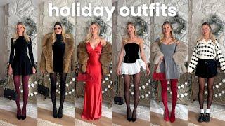 6 Days of Holiday Outfits  ( House of CB, Revolve)