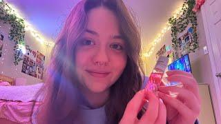 ASMR | tingly tapping with whispered rambles °˖˚