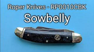 Roper Knives Sowbelly Stockman - RP010CBK Pocket Knife. Budget Carbon Steel Beauty!