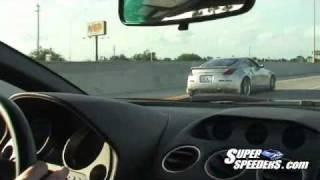 Twin Turbo 350z vs Lamborghini Gallardo street race