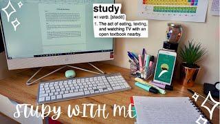 A day in the life - study with me edition (access to HE course - science)