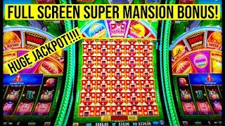 OUR BIGGEST JACKPOT EVER! FULL SCREEN SUPER MANSION BONUS! HUFF N EVEN MORE PUFF SLOT