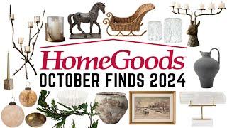 HOMEGOODS BEST OF MONTH OF OCTOBER || HOLIDAY DECOR & HOME FINDS || 2024