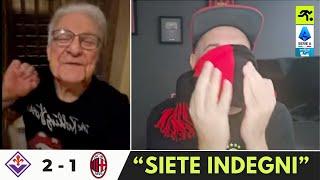 FIORENTINA MILAN 2 1 | TIFOSI MILANISTI INDIAVOLATI: “L’ENNESIMA UMILIAZIONE. VIA TUTTI” | TIFOSIAMO