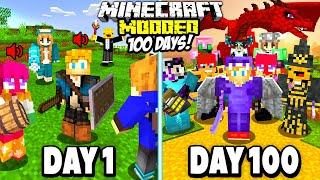 I Spent 100 Days in MODDED MINECRAFT with FRIENDS!!!