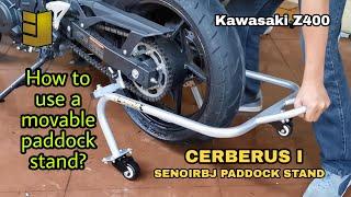 Senoirbj Paddock Stand | Cerberus I | Movable | How to use? | Kawasaki Z400 | Senoirbj