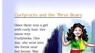 CURLYLOCK AND THE THREE BEARS CLASS 2 CBSE NCERT