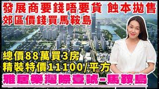 中山樓盤｜雅居樂灣際壹號｜中山馬鞍島｜最新特價單位 總價88萬買三房 特價11xxx元/m² 精裝交付 臨近廣州18號線地鐵翠亨新區站 深中通道 中山新客運碼頭