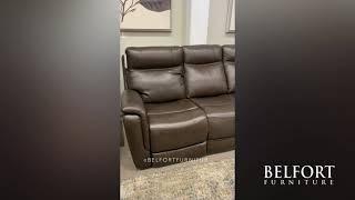 Tiller Reclining Sofa with Adjustable Headrests | Belfort Furniture