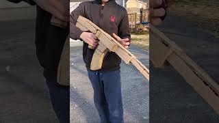 Reloading a Cardboard *inaccurate* AK #shorts  #cardboard